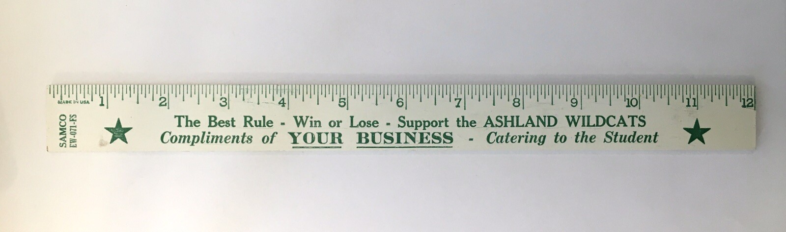 The Best Rule Win or Lose Salesman Sample Wooden RULER High School Theme