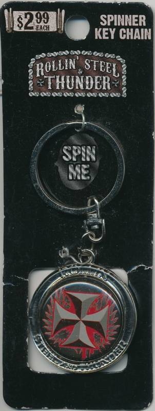ROLLIN’ STEEL & THUNDER spinner key chain LOYAL TO NONE