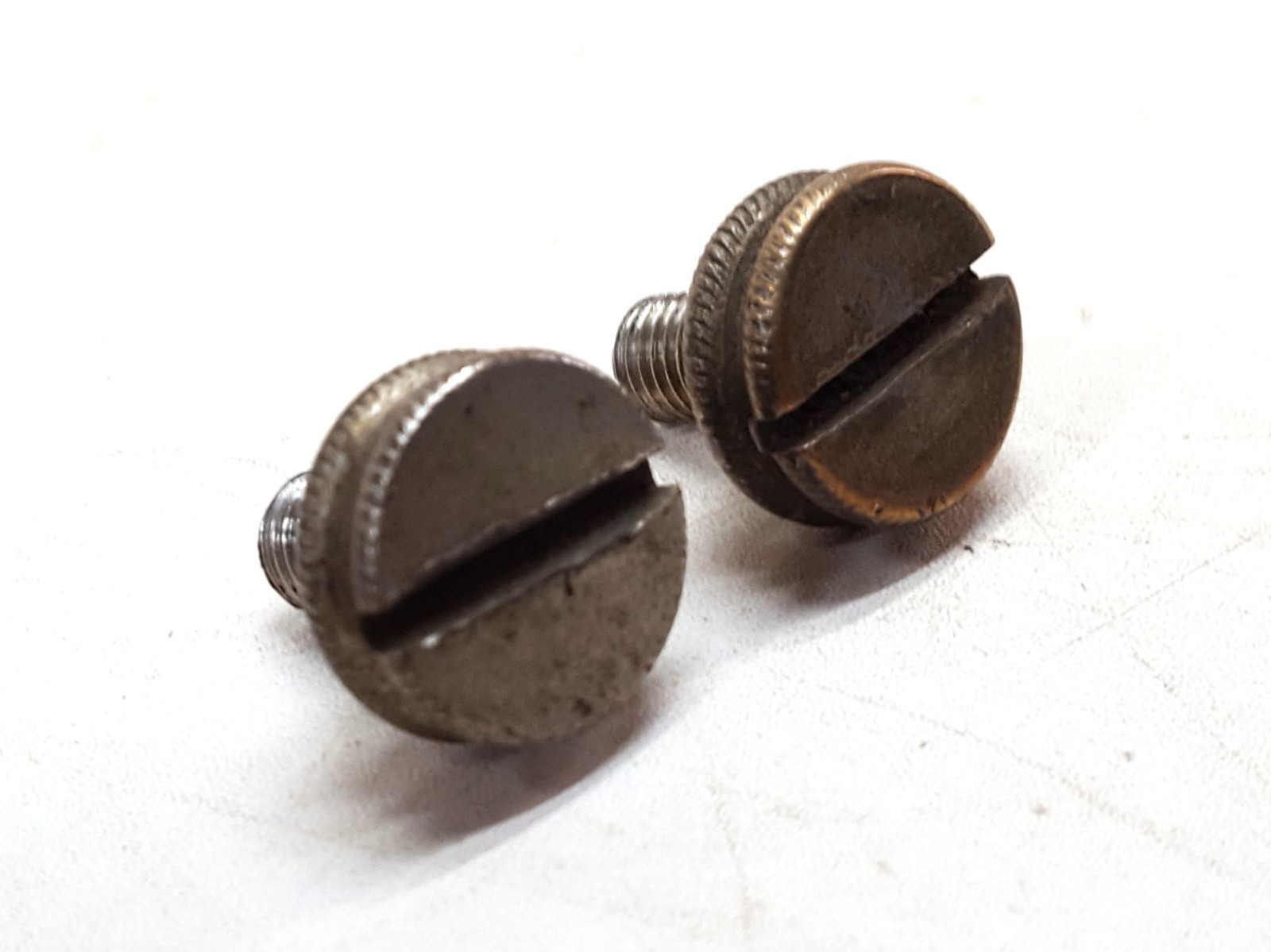 5284 Stanley No. 45; Nickel Plated, Lg Head, Slotted, Flat Tip Slide Sec. Screws