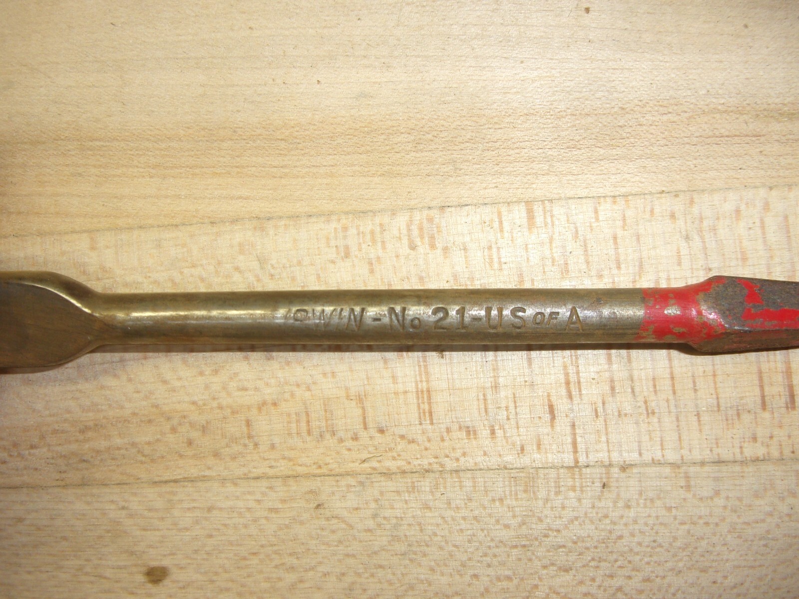 Vtg. Irwin Brace Bit Expansion/Adjustable No. 21 US of A Logo 7.5″ FREE SHIPPING