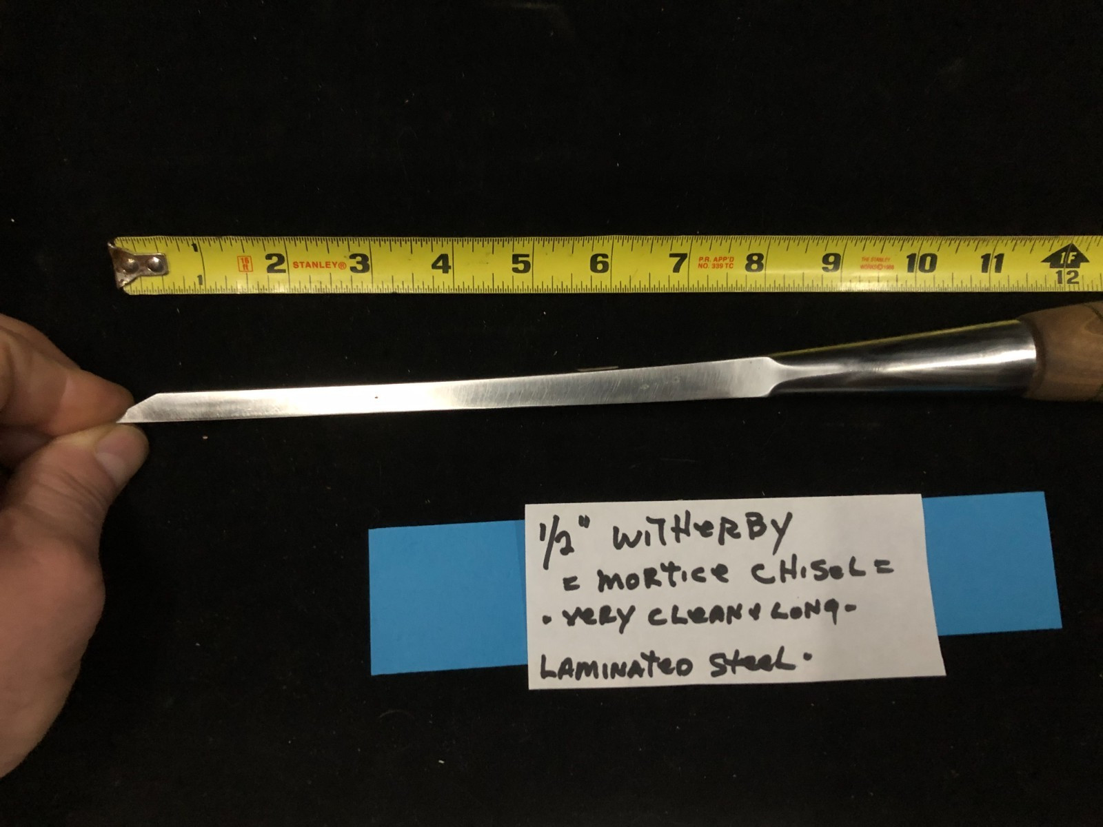 T.H. Witherby 1/2” MORTICE CHISEL-LAMINATED STEEL-HEAVY DUTY OVAL BACK–