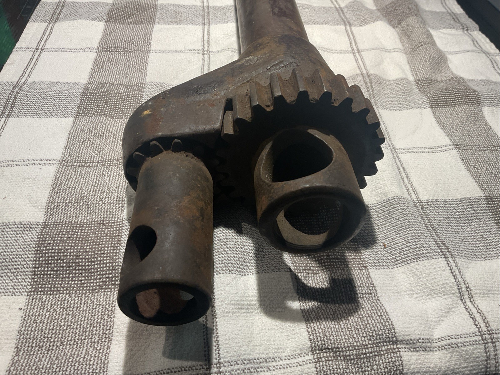 Vintage Automobile Truck Offset Geared Lug Power Wrench Nut Socket