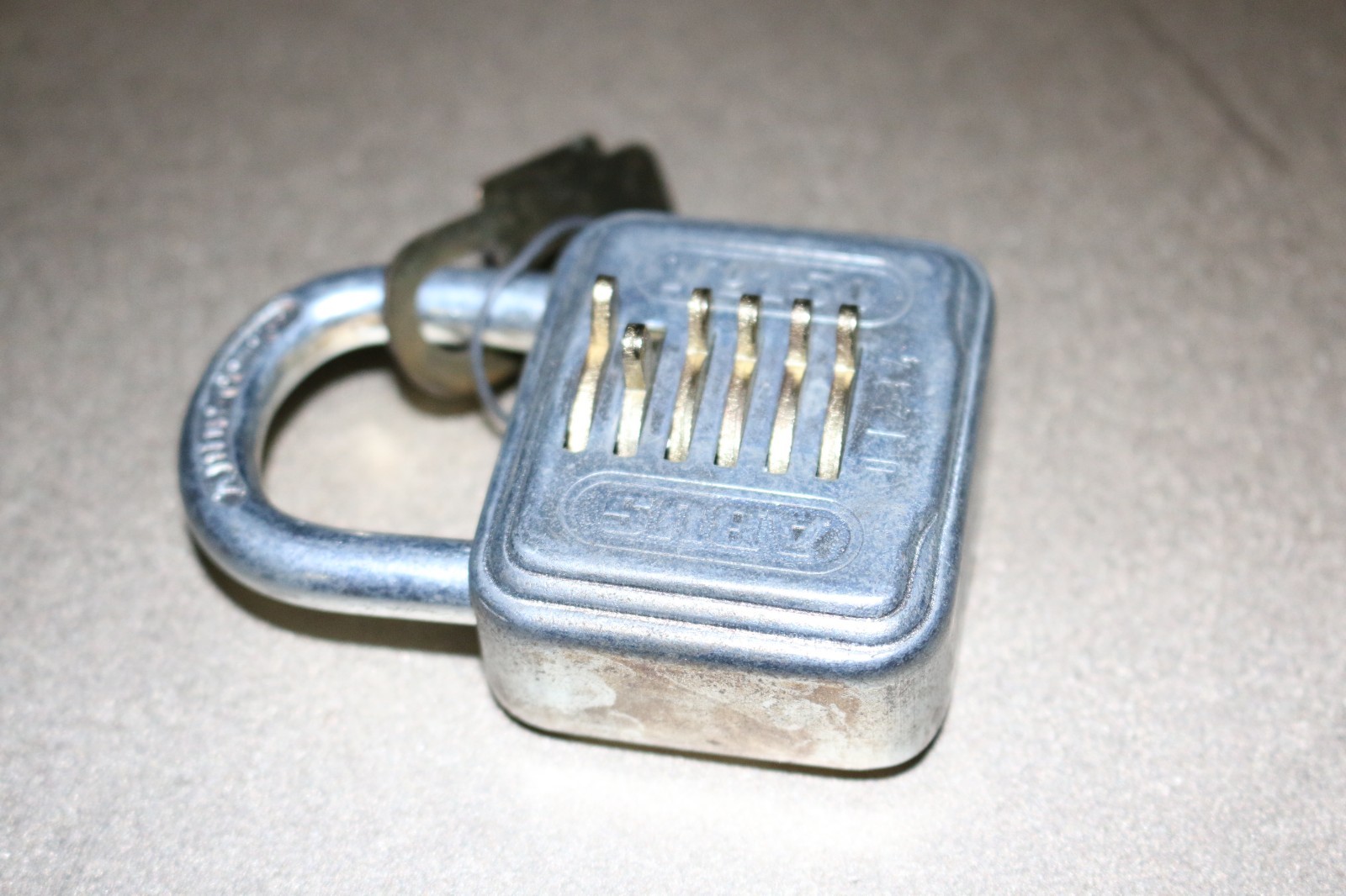 Vintage early style combination padlock Abus No 150 Combi Made in German w/ code