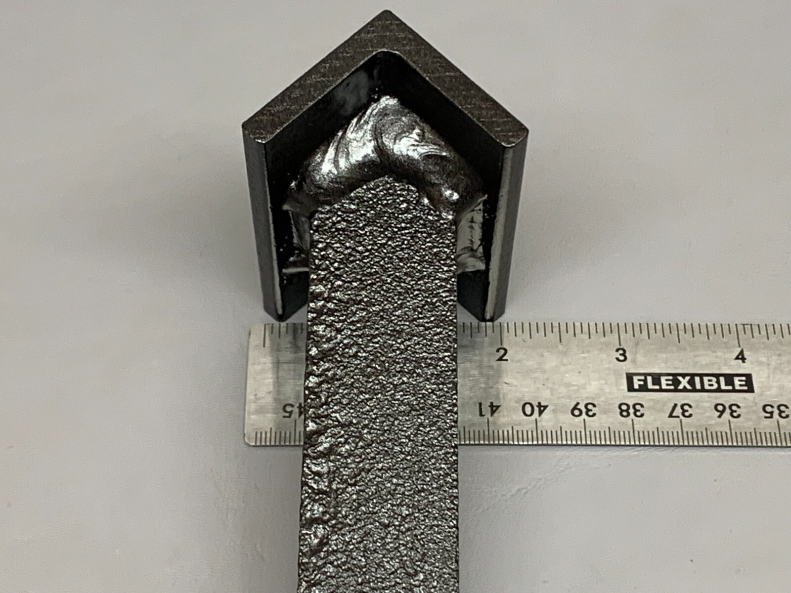 1-1/8” Hardy Shank Blacksmith Anvil Vise 90° Forming Stake Fuller Tool Tall