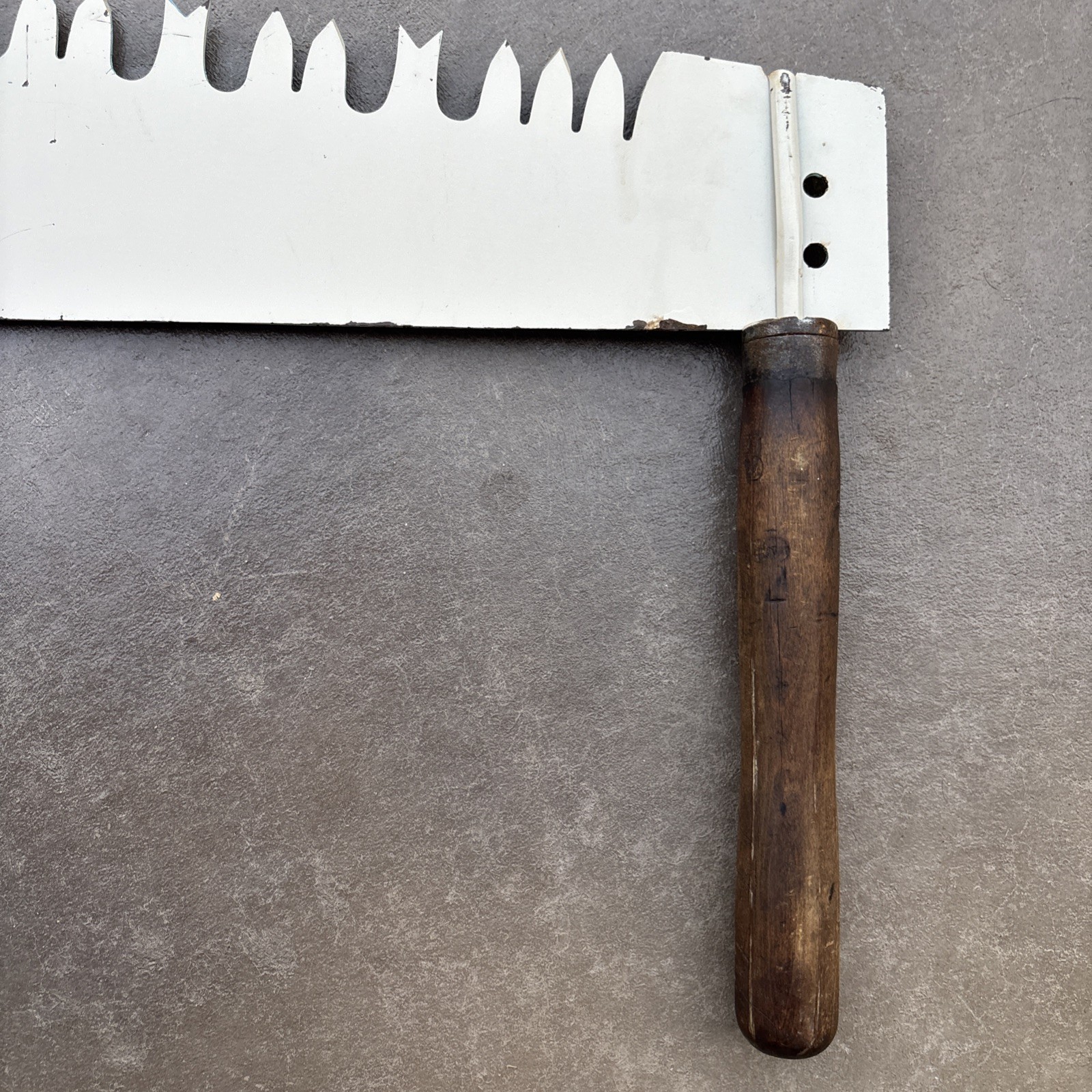 5’6″ Hand Painted 2 Man 2 Handle Crosscut Saw Folk Art Country Farm Amish Barn