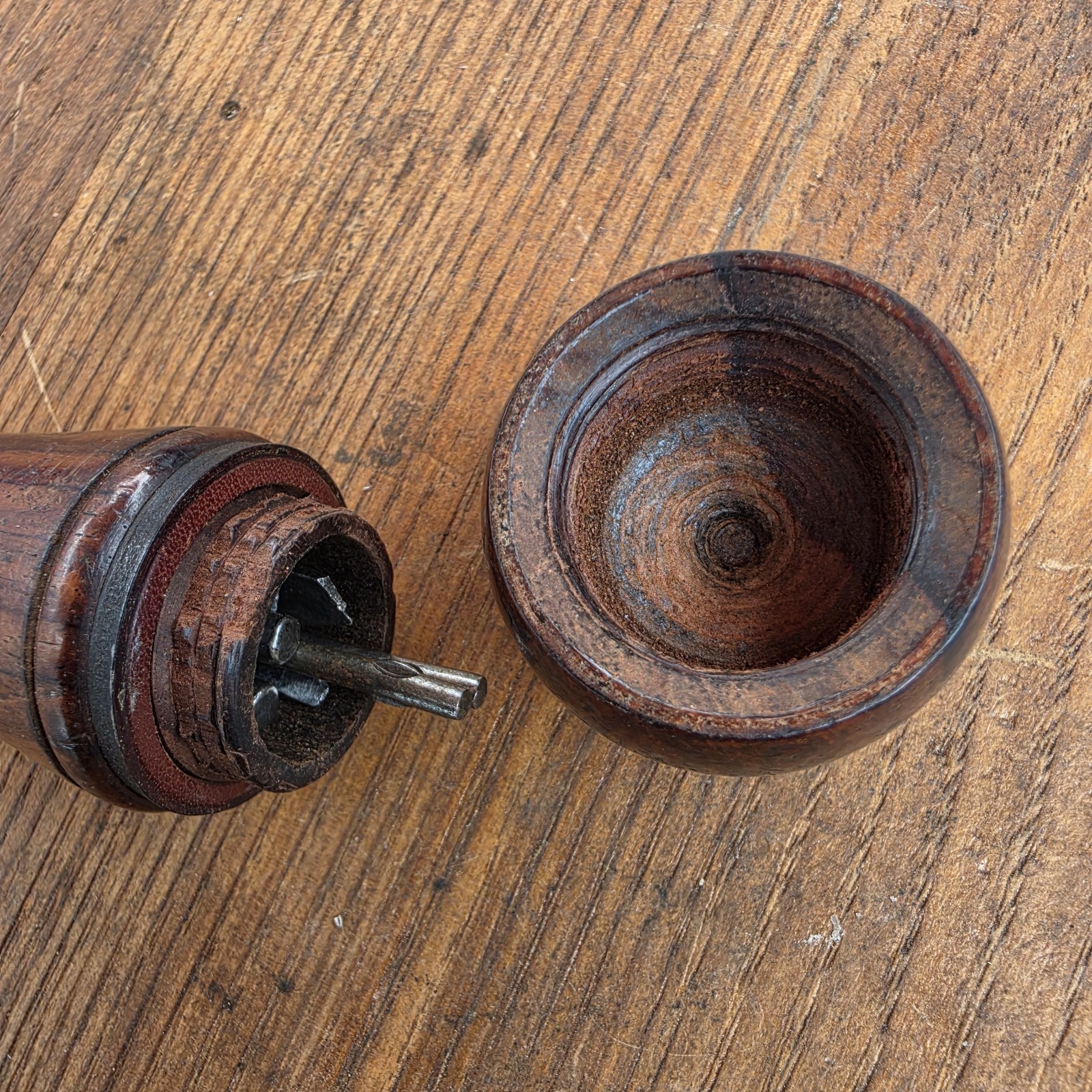 Antique Wooden Handle Bridgeport Multitool With Bits