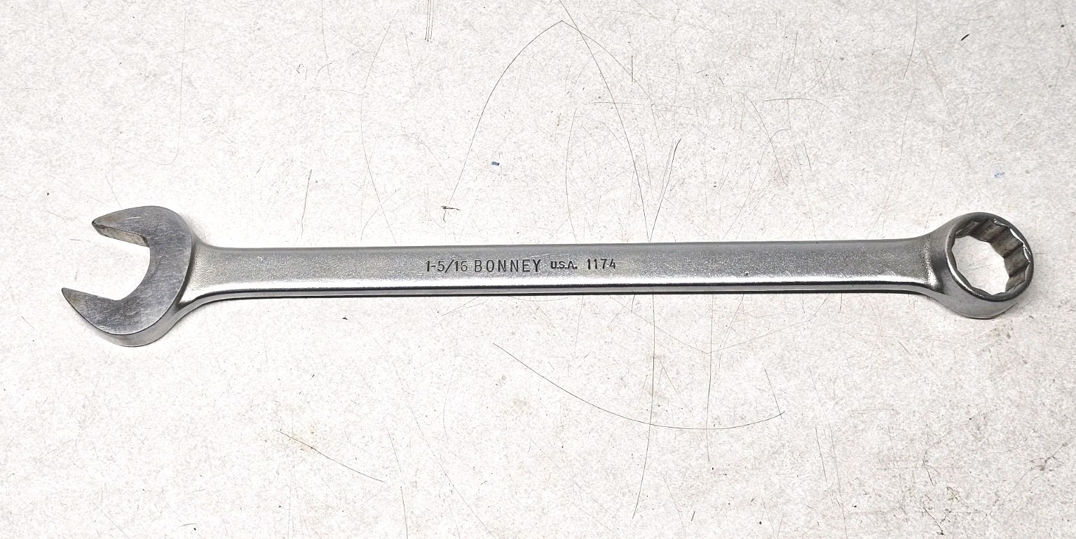Vintage Bonney Bonaloy Combination Wrench 1-5/16, Made in USA,No.1174