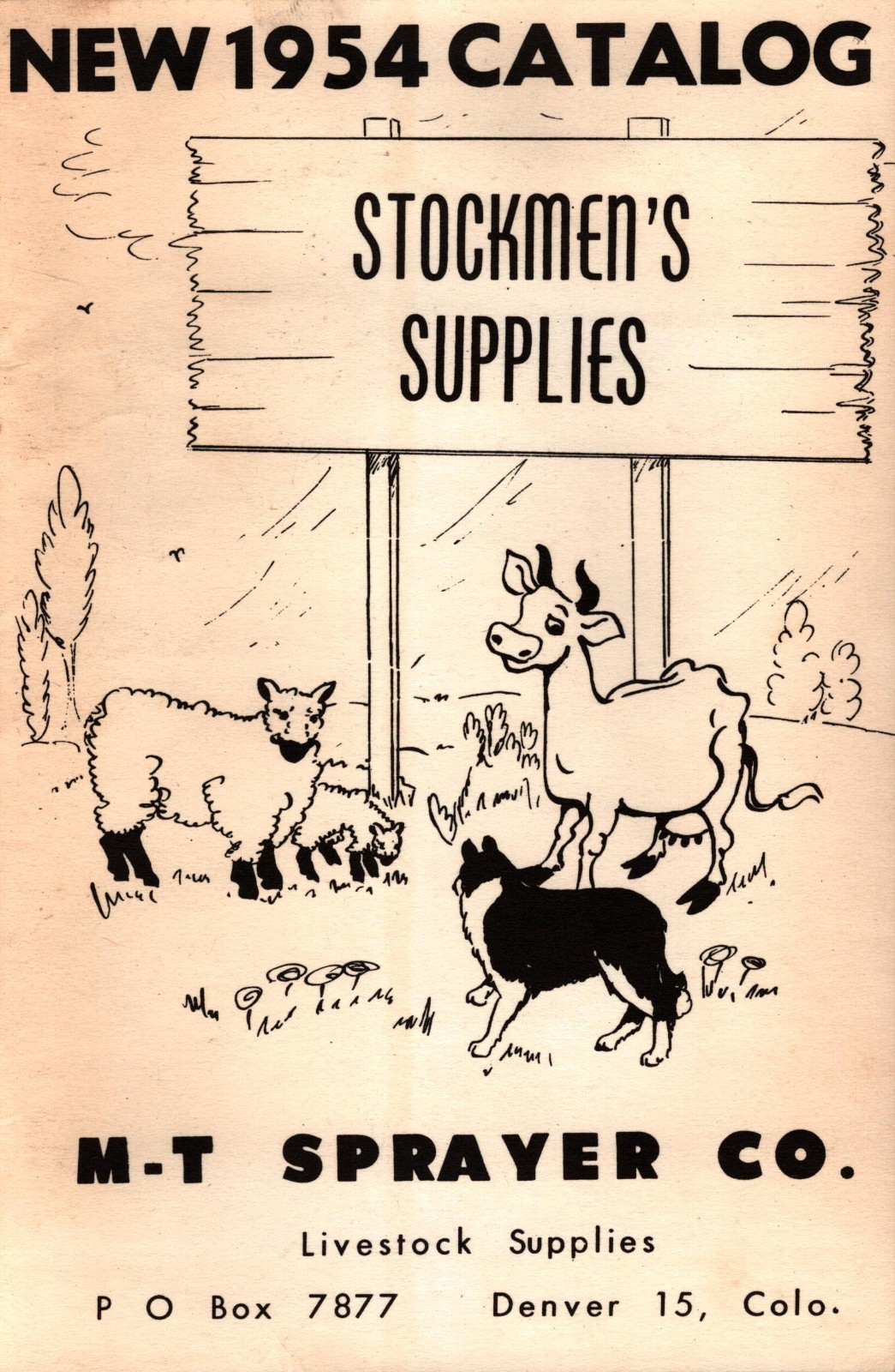 1954 Livestock Supplies Stockman’s Handbook Brochure Catalog 8″ x 5″