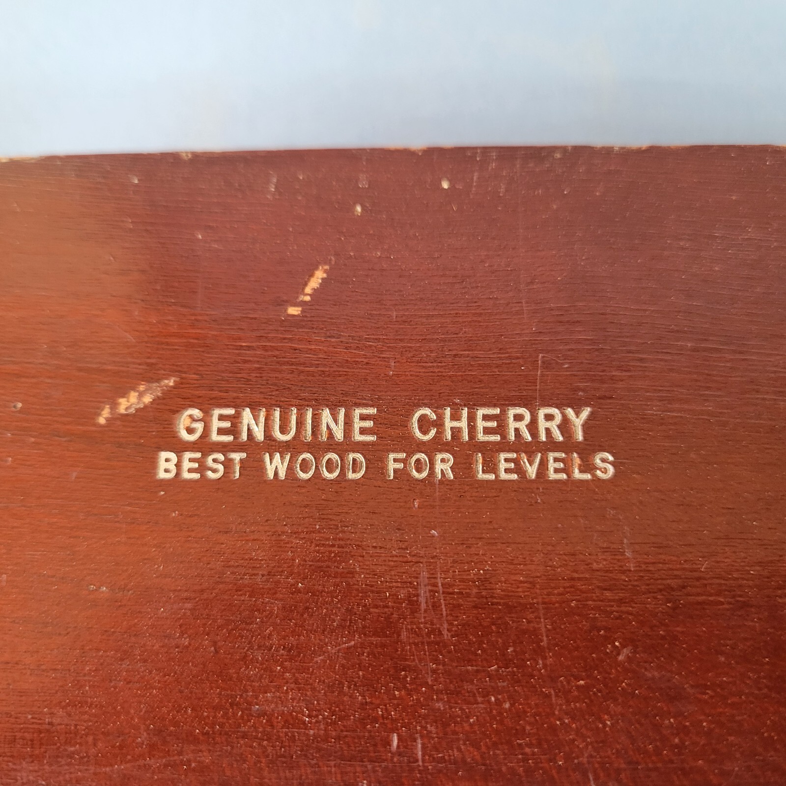 Vintage Stanley No. 0 24 Inch Cherry Wood Level in original box Very Nice!