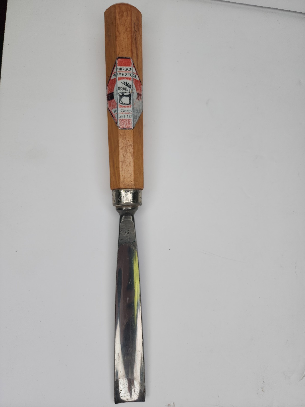 Hand Wood Tool Hirsch Werkzeuge 3105-20 Carving Chisel Gouge Germany #5 20mm