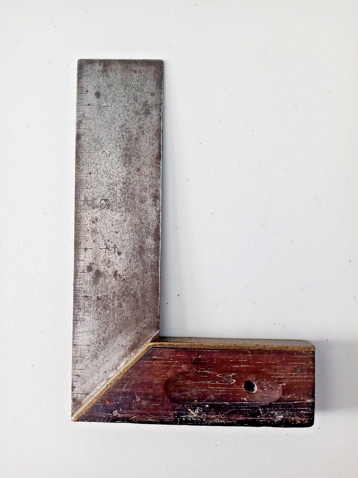 Vintage Square HSB & CO Wood & Brass 7 1/2” OVB-Our Very Best