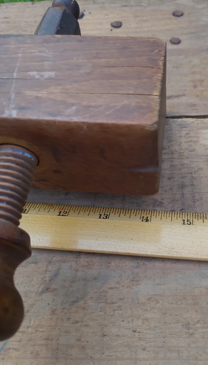 Antique A Howland & Co Auburn NY Wood Screw Arm Plow Plane Parts Display Only