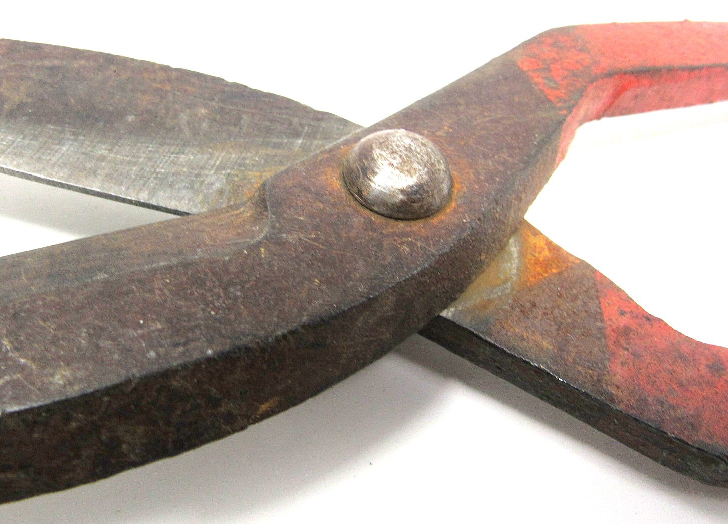 Sheet Metal Tin Snips Shears 10in Vintage Antique Forged Steel Garden US Seller