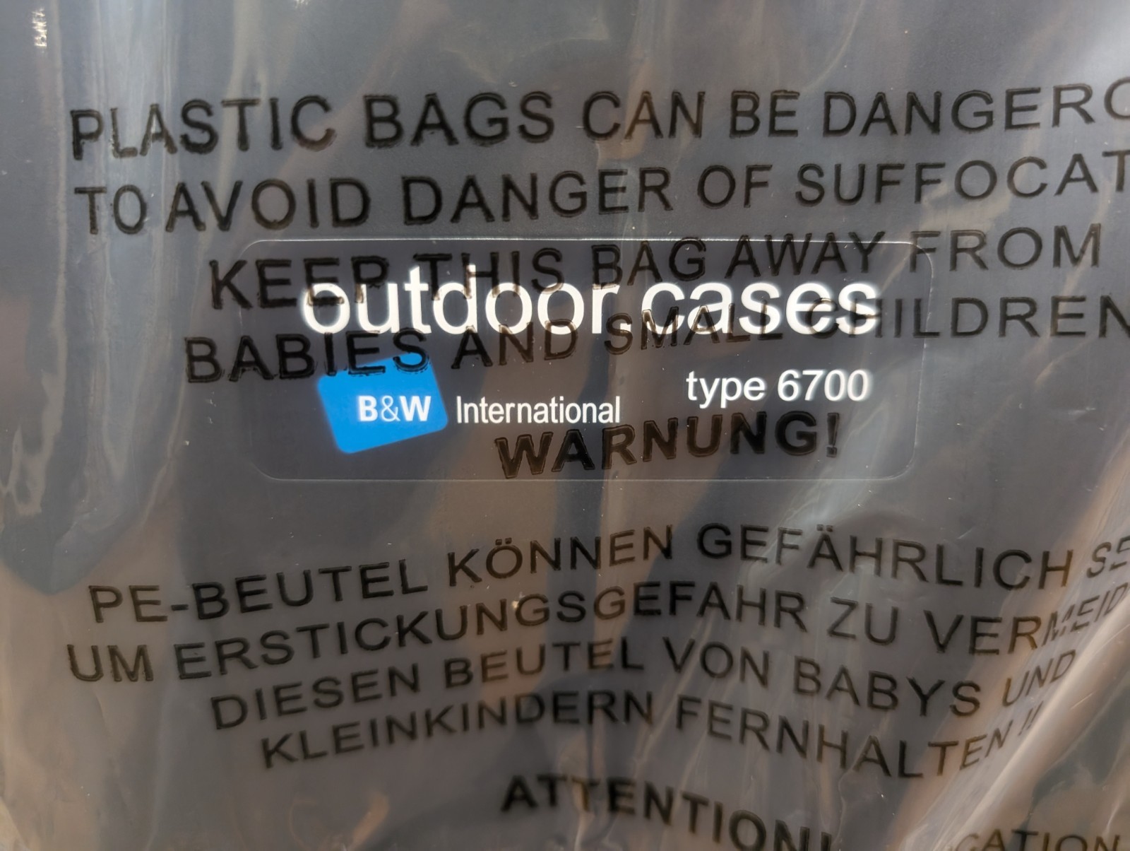 New, B&W International, OC TYPE 6700/B, Waterproof Case Type 6700 Outdoor Case