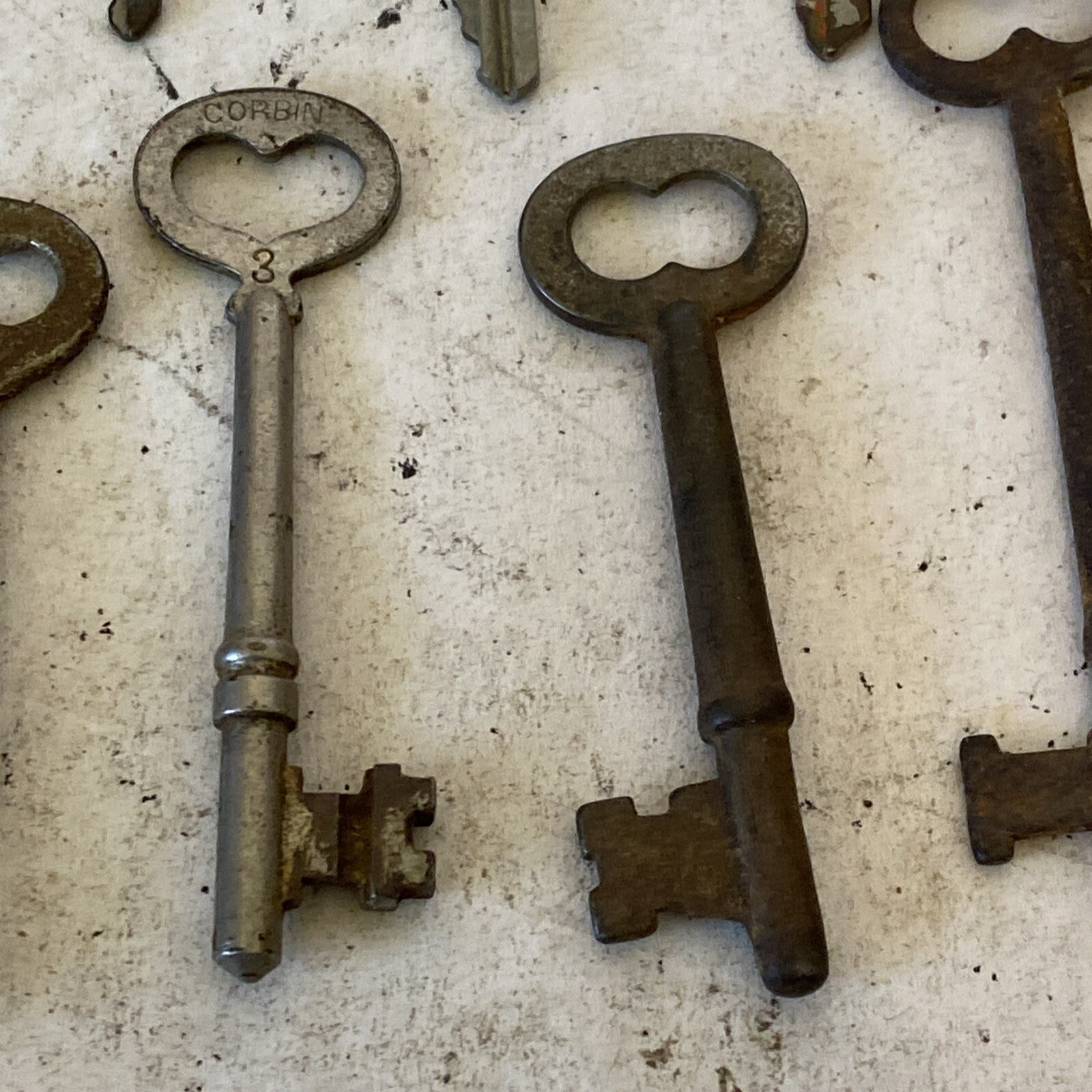 Lot of 26 Keys Antique Vintage Yale Corbin Unique Used