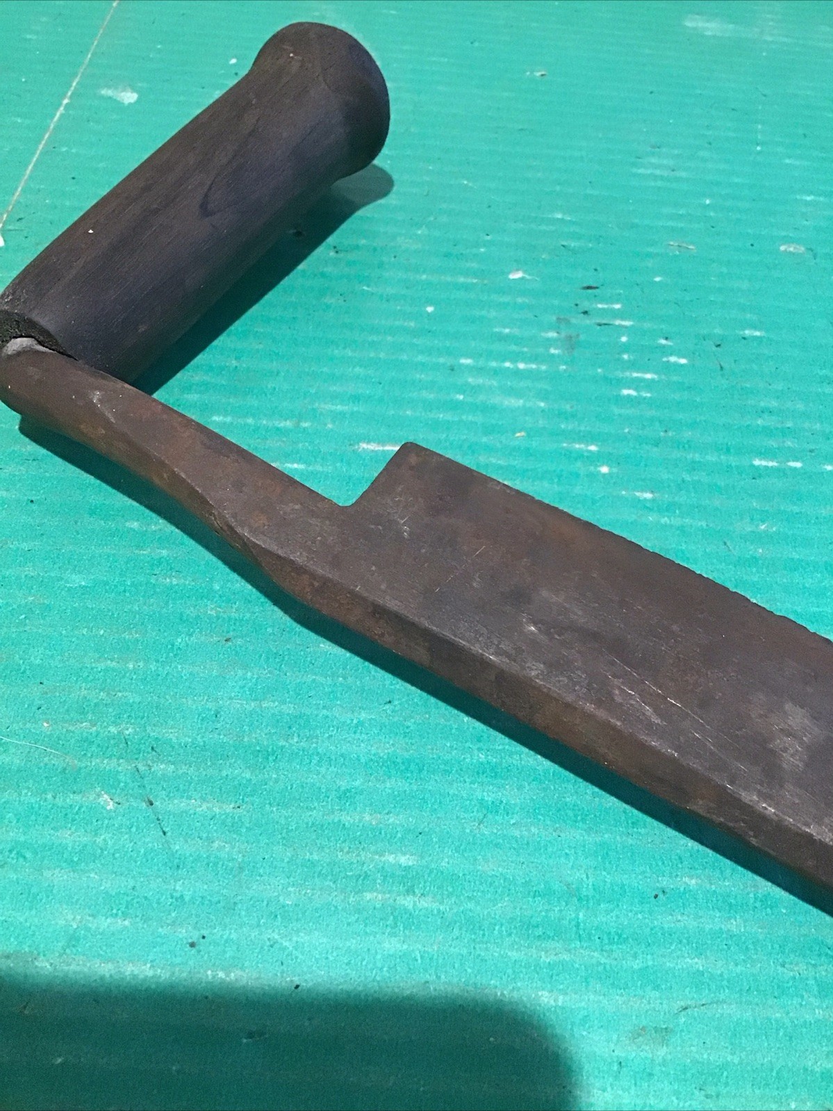 Large 12” Draw Knife Vintage Antique Log Bark Cleaning Tool Beaver Flesher