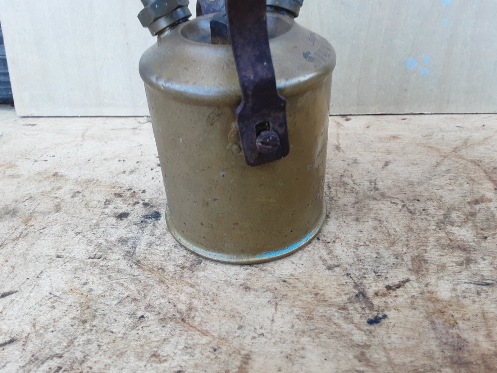 Vintage Max Sievert Brass Blow Lamp, Blowlamp. Type 538. Untested.