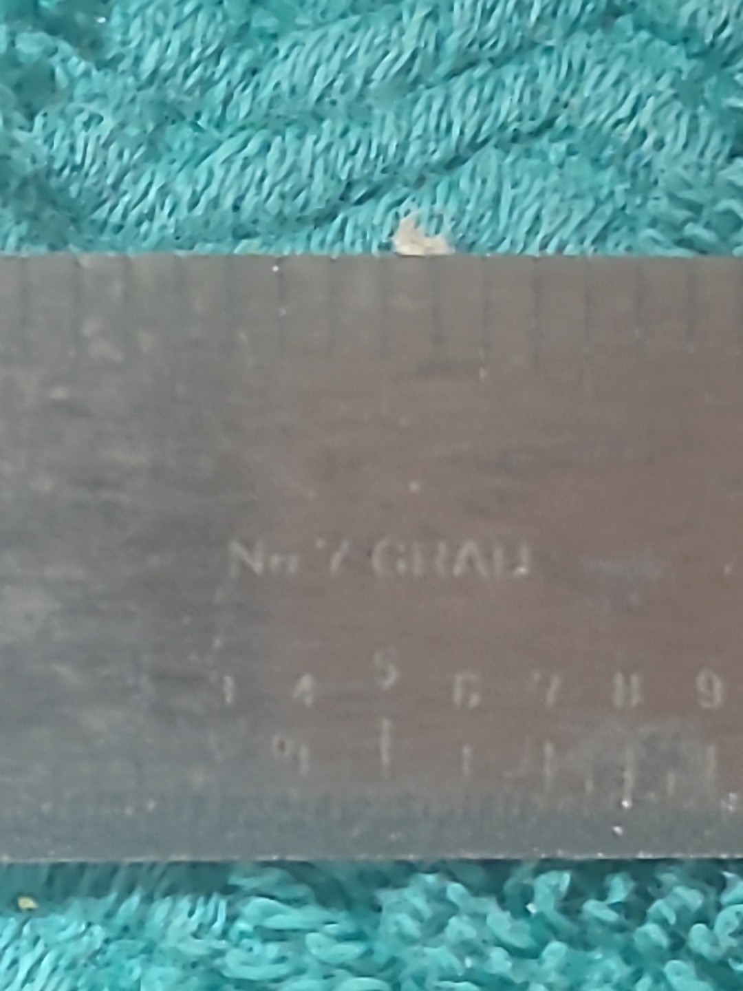 Vintage Union Tool Co. No. 7 Tempered 6″ Ruler Machinist Rule Orange Mass. USA