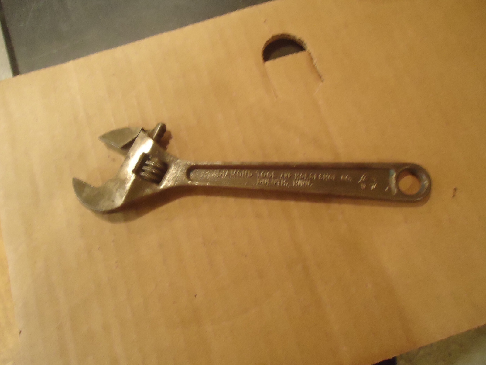 Diamalloy Diamond CALK Horseshoe Co. 8″ Adjustable Wrench USA Forged Steel