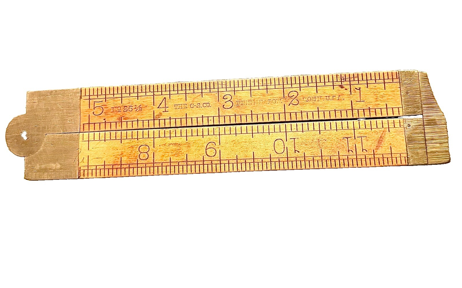 Antique Chapin-Stephens Co. No. 36 1/2 Folding Caliper Rule (1901–1929)