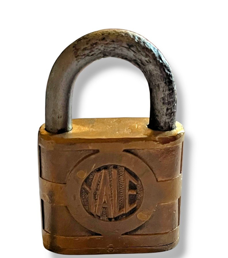 Padlock YALE & TOWNE Antique Vintage Lock Works Has 2 Keys