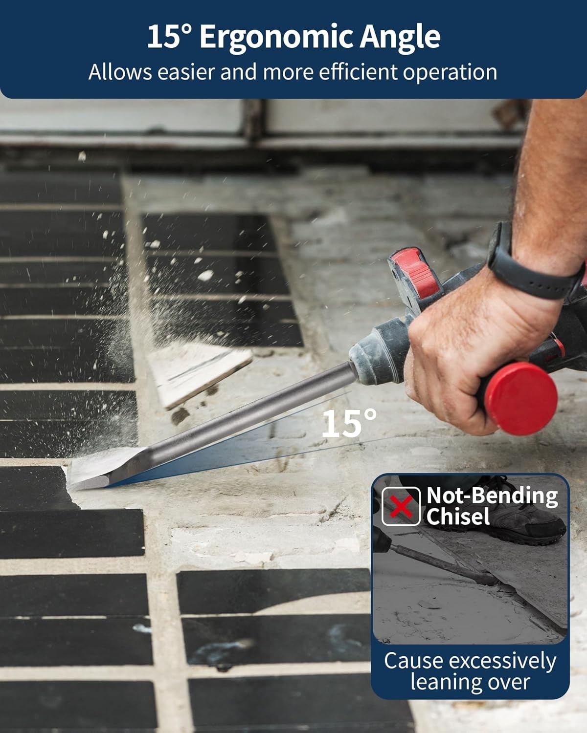 3 Inch Wide Alloy Steel SDS Plus Tile Removal Tool – High Efficiency & Ergonomic