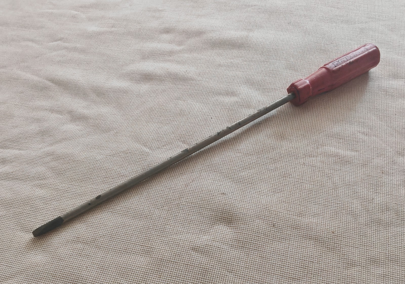 Vintage Steadfast Flat Head Screwdriver 27cm Long Reach Slotted Hand Tool