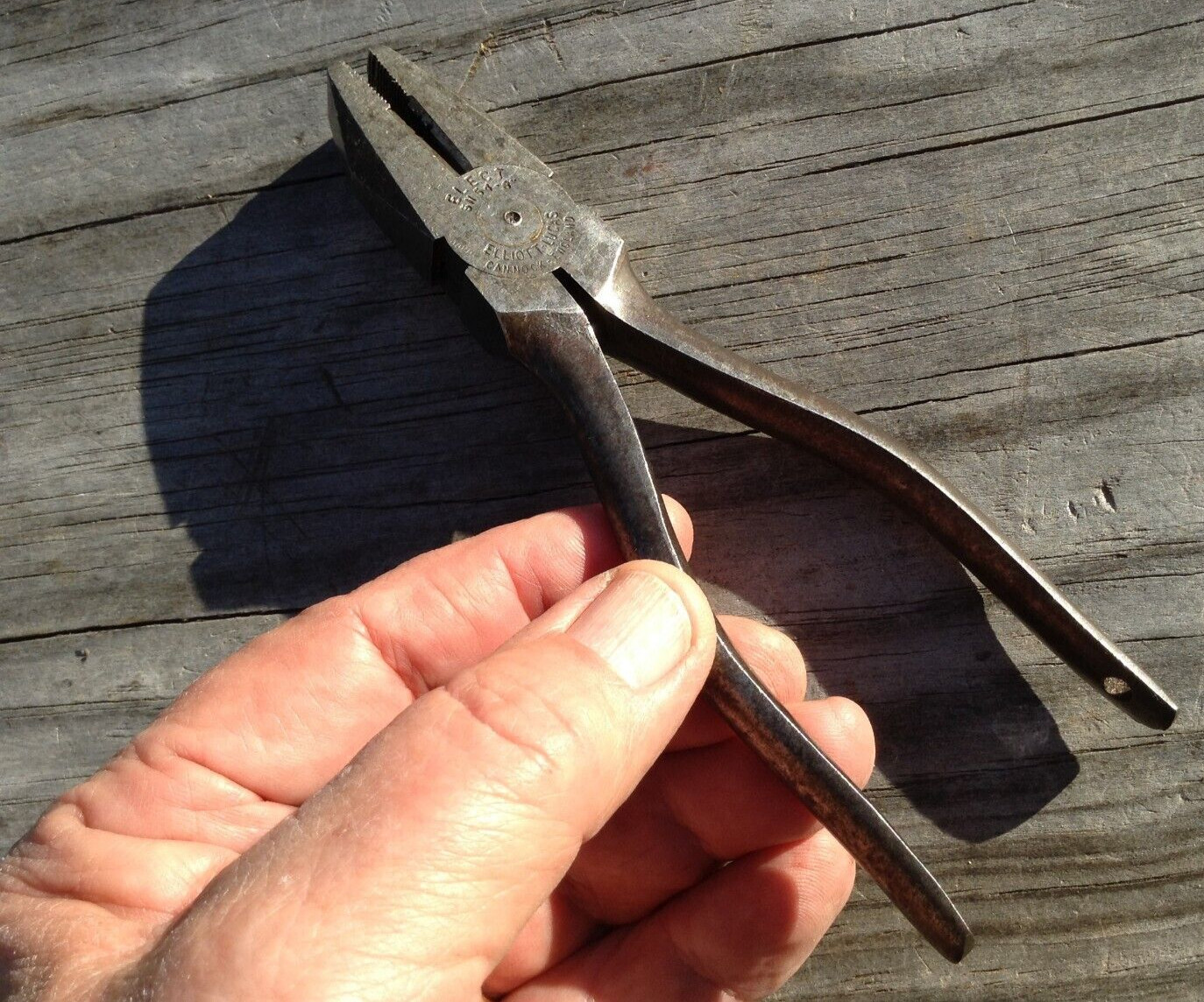 Vintage Elliott Lucas ELECT SN 54 car pliers 6” Cannock England