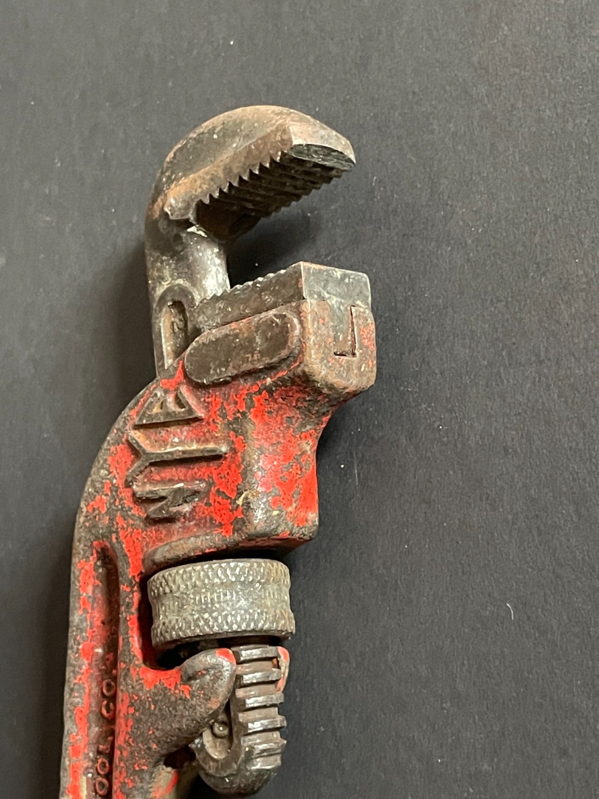 Vintage NYE Tool Company 10″ Pipe Monkey Wrench USA Made NYE Tool Co Chicago, IL