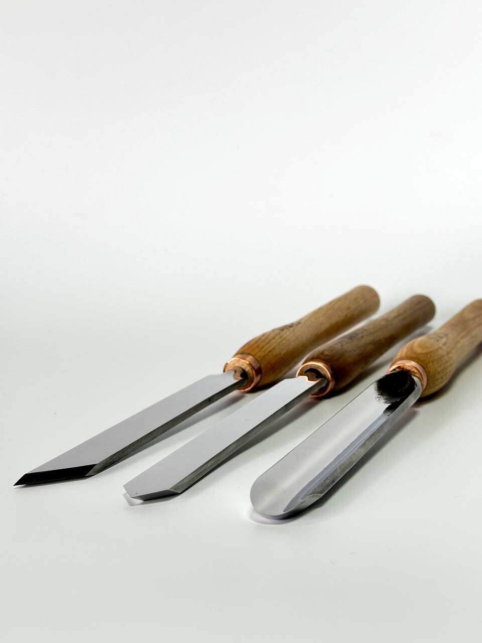 Set 3 Woodturning Chisel STRYI, Durable Lathe Wood Carving Tools, Gouges Set