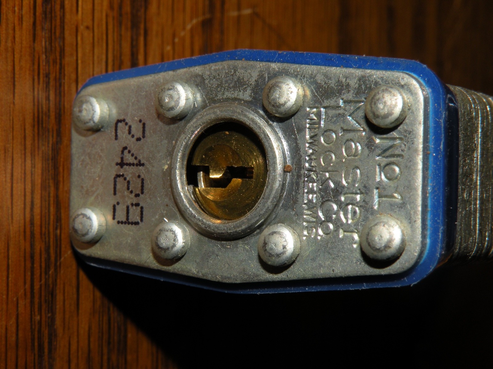 NOS Vintage Padlock Master Lock Co No 1 w/box and 2 Keys Milwaukee Wis. USA