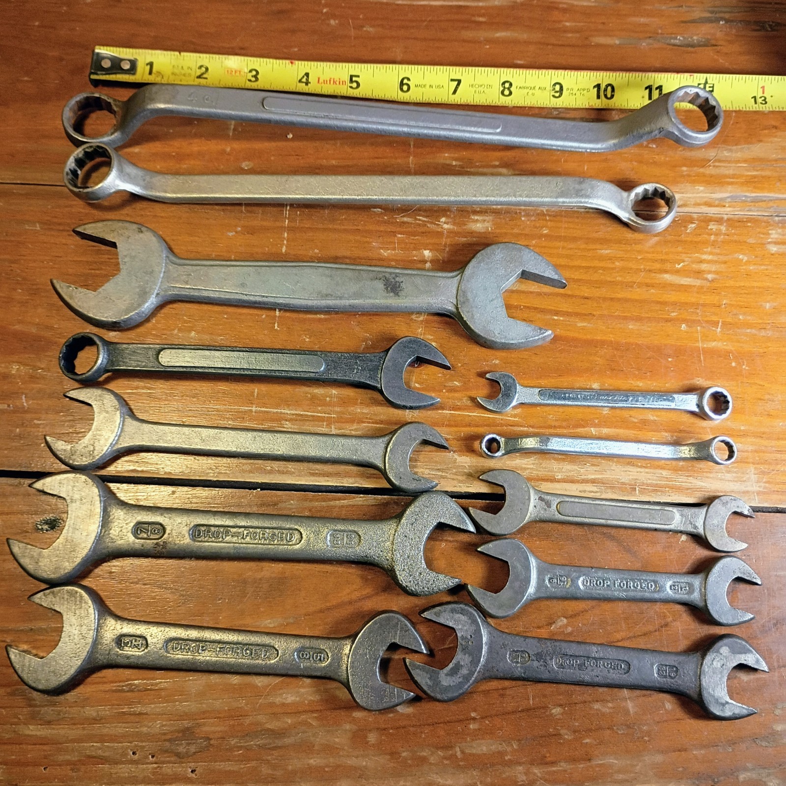 12 Vintage Barcalo Buffalo USA Wrenches Open End Double Box End Combination