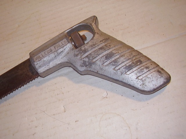 Vintage Millers Falls Pistol Grip Compass Saw – 10″ Blade used FREE SHIPPING
