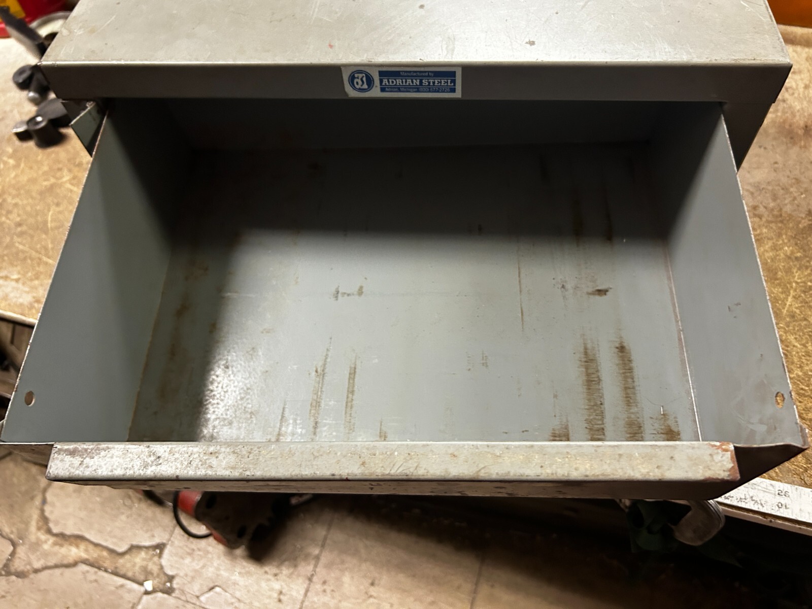 MACHINIST TOOLS LATHE MILL Machinist Adrian Steel Locking 2 Drawer Cabinet