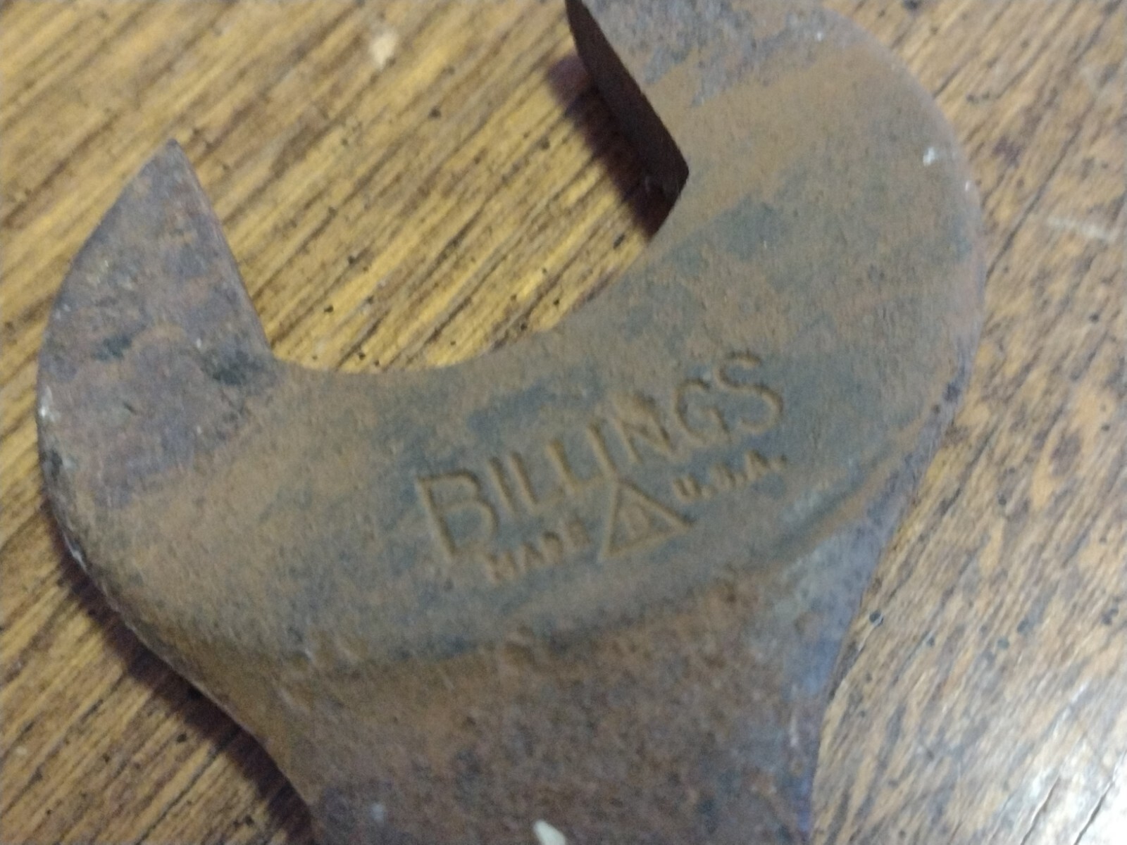 Antique Tool VINTAGE Factory MACHINIST Lathe Wrench BILLINGS 607-A – 1 1/8