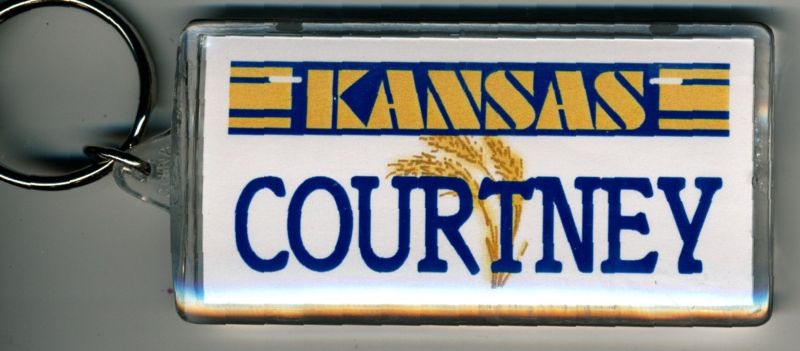 KANSAS NAME KEYCHAIN COURTNEY (LN-05-481)