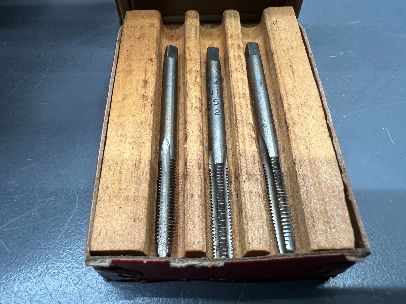 VINTAGE GTD GREENFIELD 6-40 NF HS TAP SET TAPER PLUG BOTTOM – VGC – USA