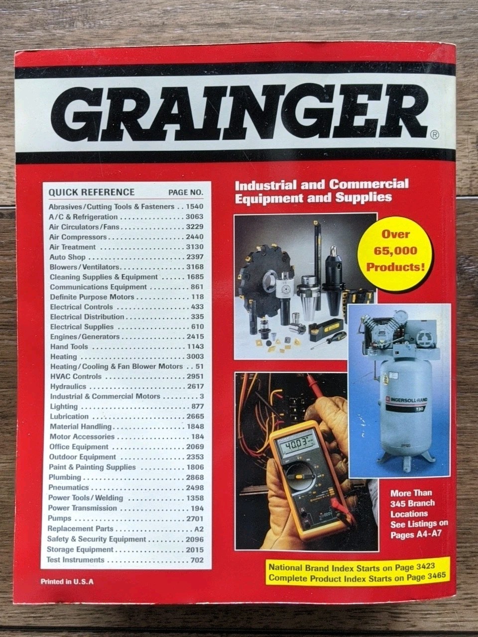 GRAINGER CATALOG 1996 Catalog # 387 RARE – INS