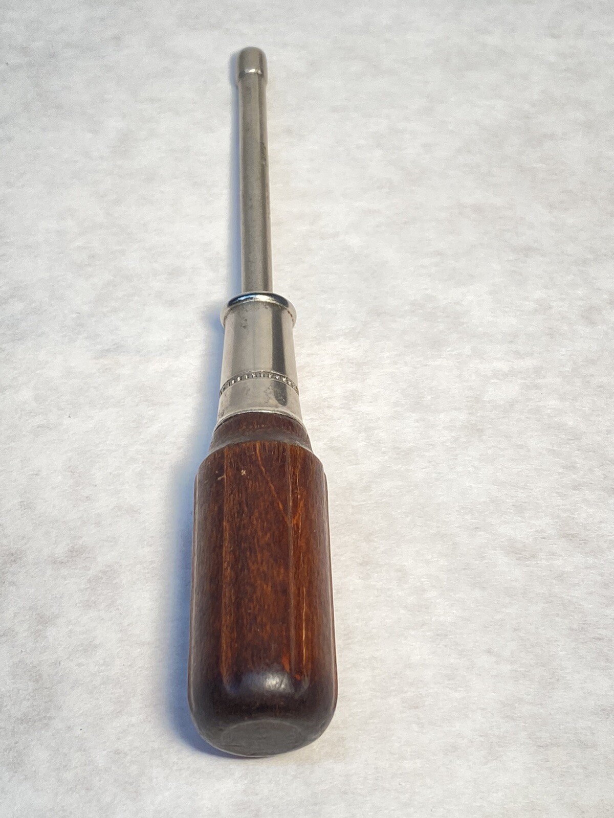 NOS! BRIDGEPORT 3/16″ WOODEN HANDLE NUT DRIVER, #4470, USA, RARE!