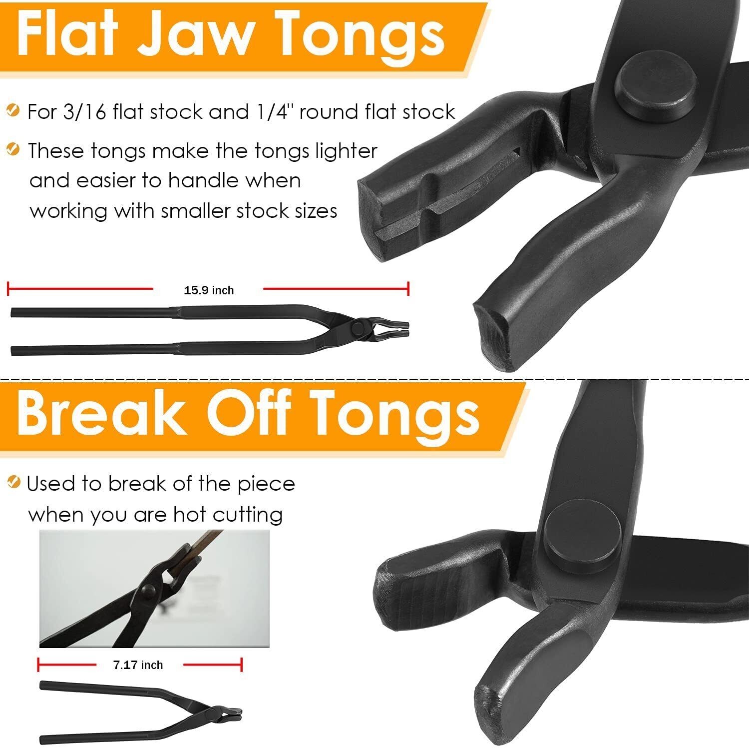 Blacksmith Tongs Set Expert Replacement Tongs/Blacksmith Starter Tool Hook Jig