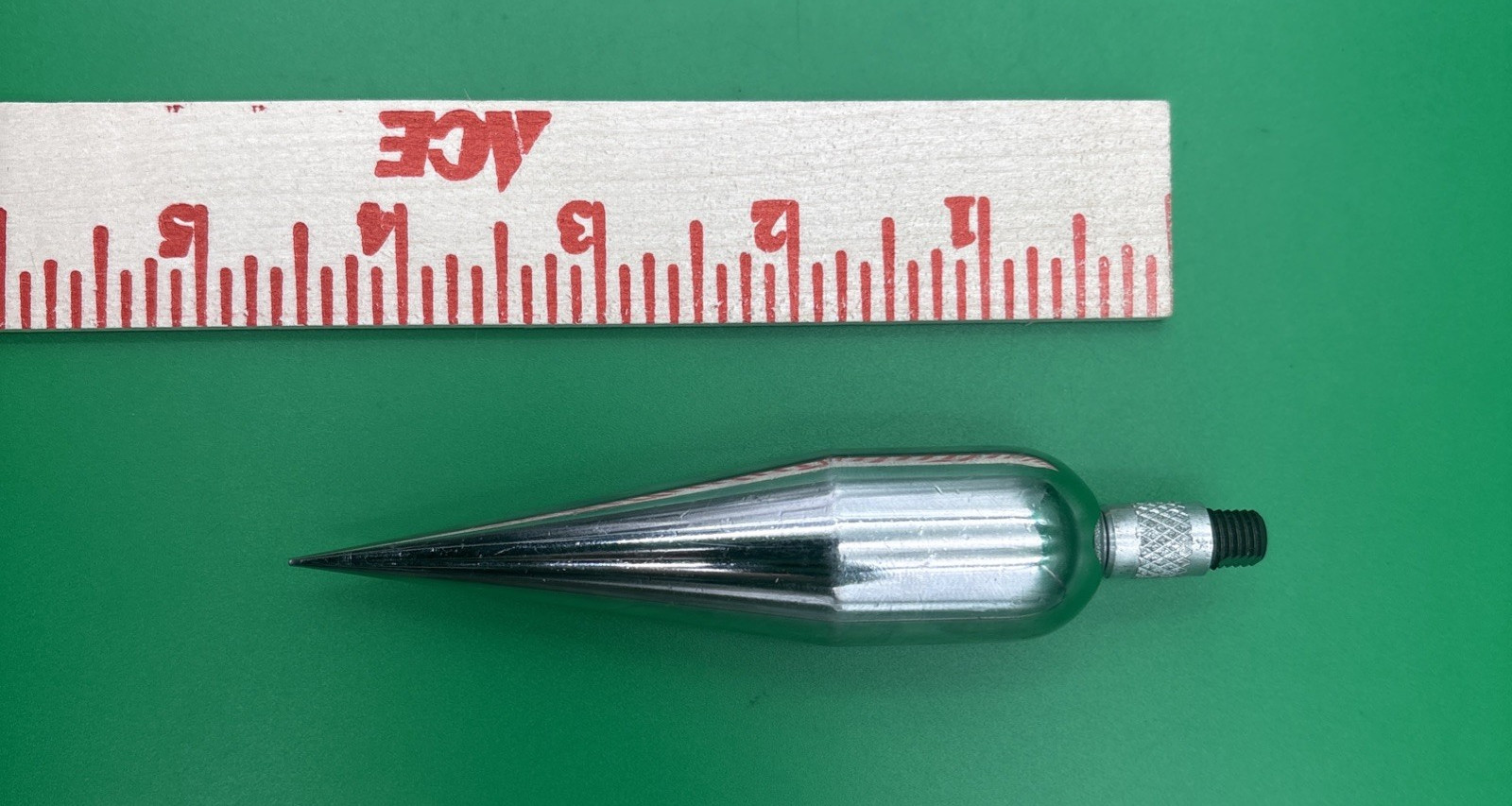 VINTAGE STEEL PLUMB BOB 4” Inch 8 Oz