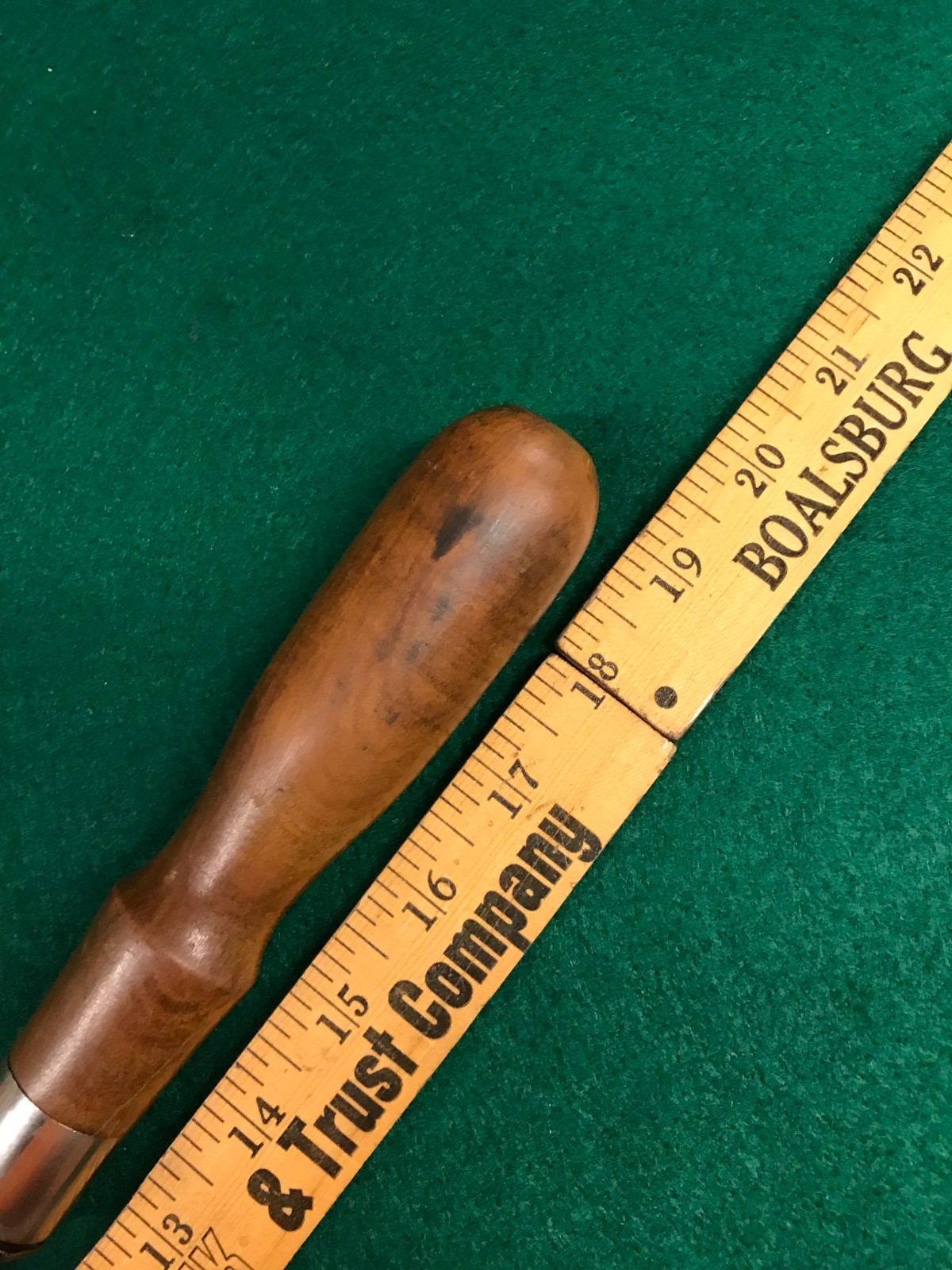 Vintage 1 1/4″ Gooseneck / Craneneck Bevel Edge Tang Chisel