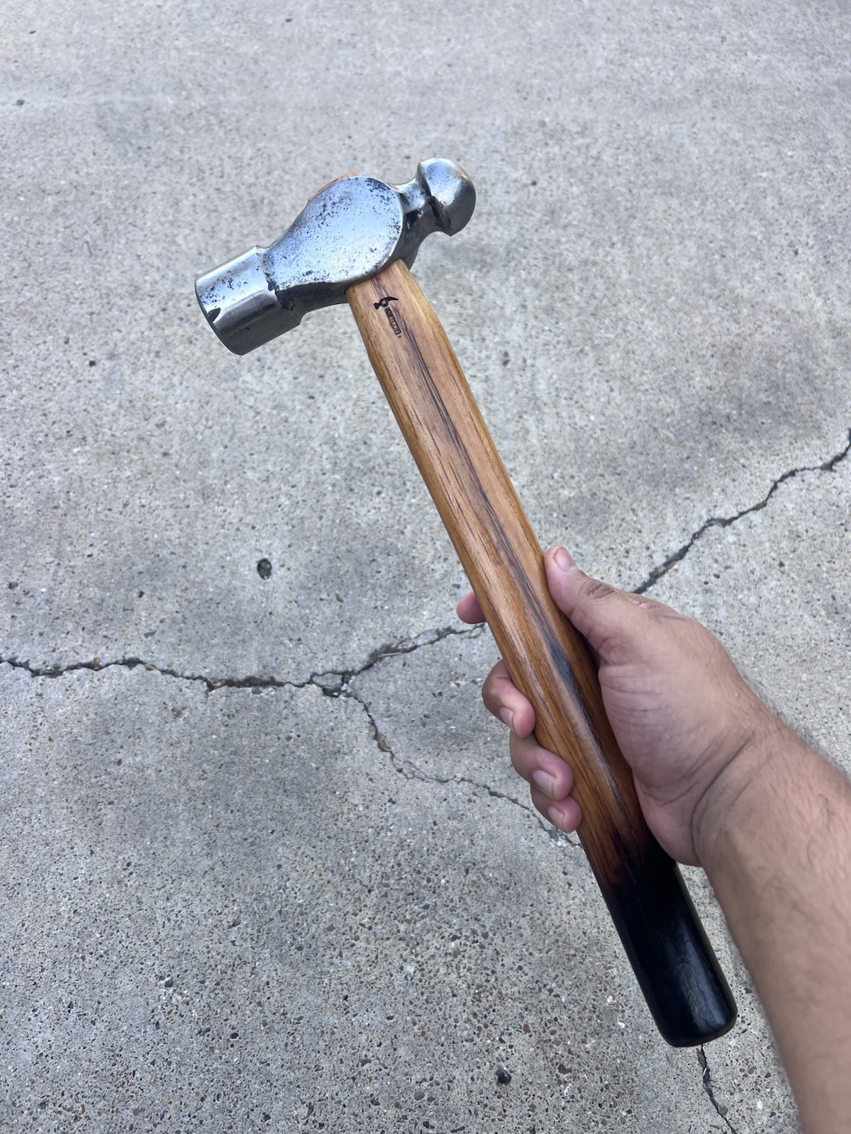 Bad-Hammer 2.7lb Unbranded Ball & Peen Hammer w/ Custom 16.5in Hickory Handle