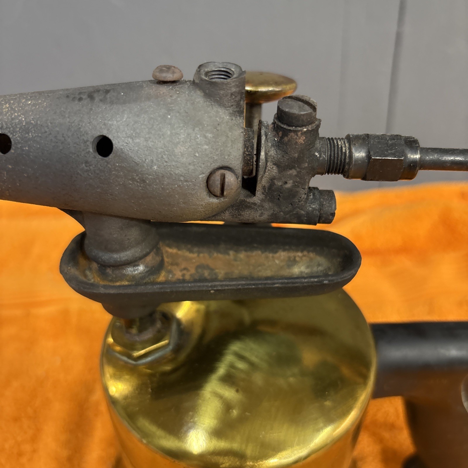 G-Vintage Brass Blow Torch Craftsman 1940’s #249-5542