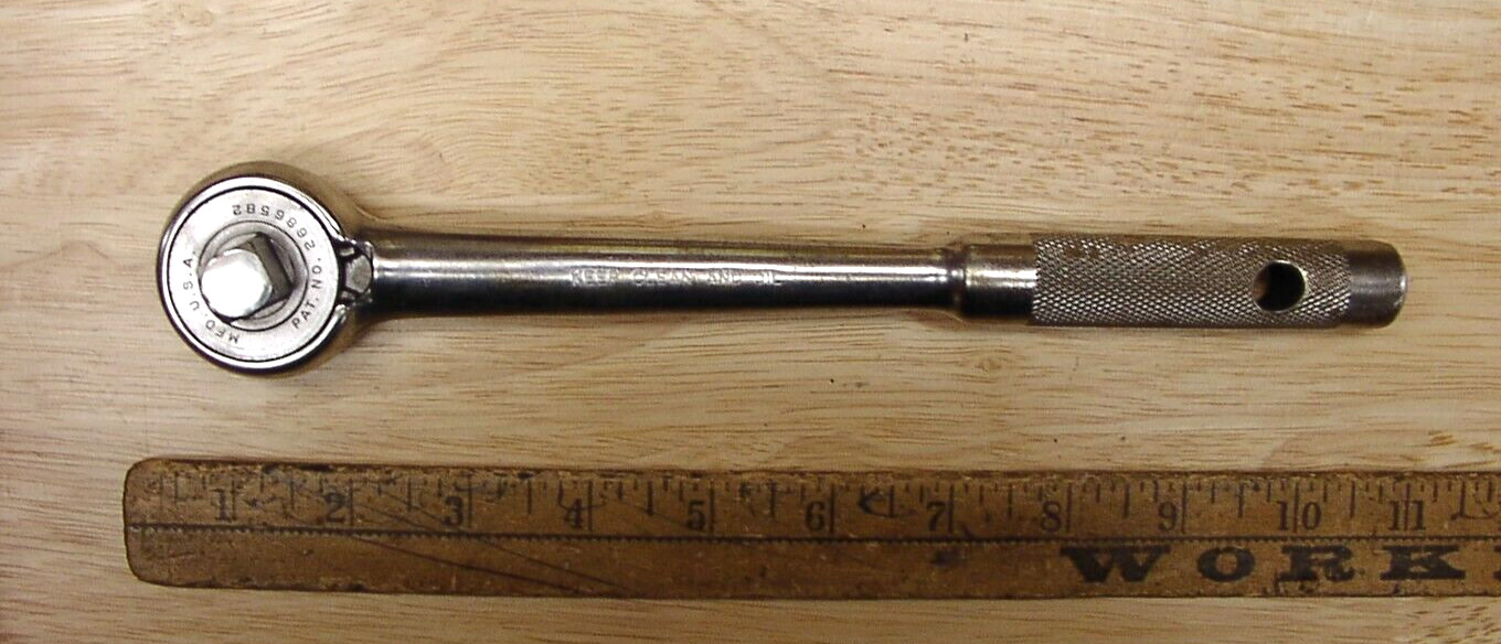 Vintage Indestro Tri-Wing 3275 1/2″ Drive X 10-3/16″ Ratchet Wrench,VGC,L@@K