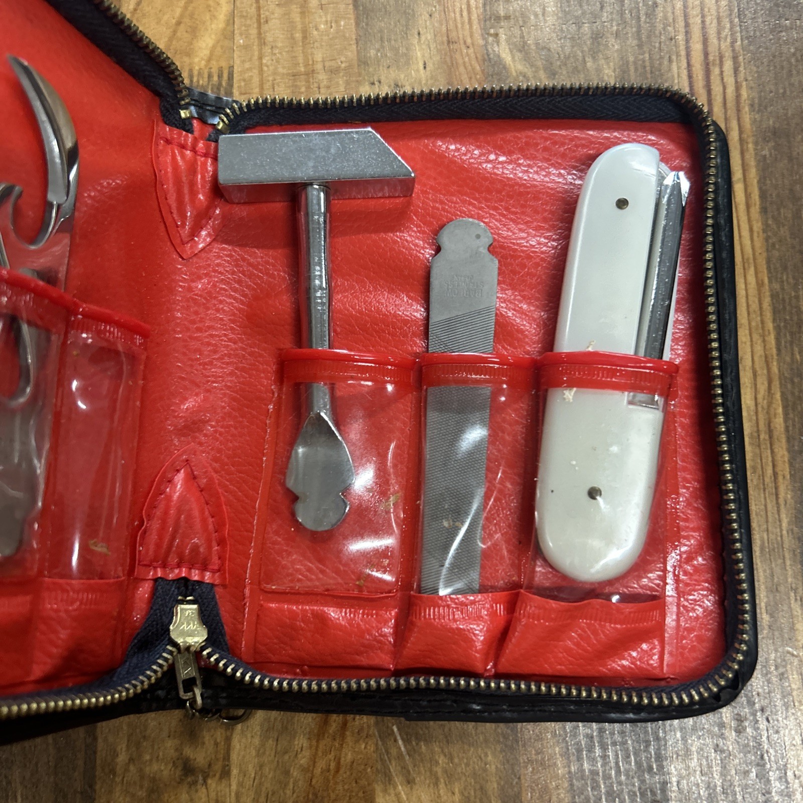 VTG Barlow Japan 6Pc. Stainless Steel Tool Kit Case
