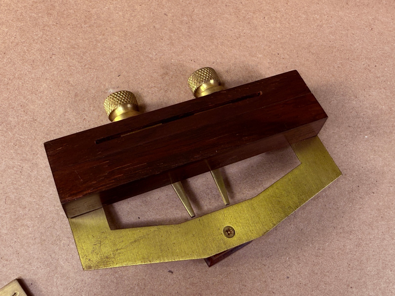 Harris Tools Dovetail Template, Marking Gauge & Spacing Gauge – Rosewood Brass