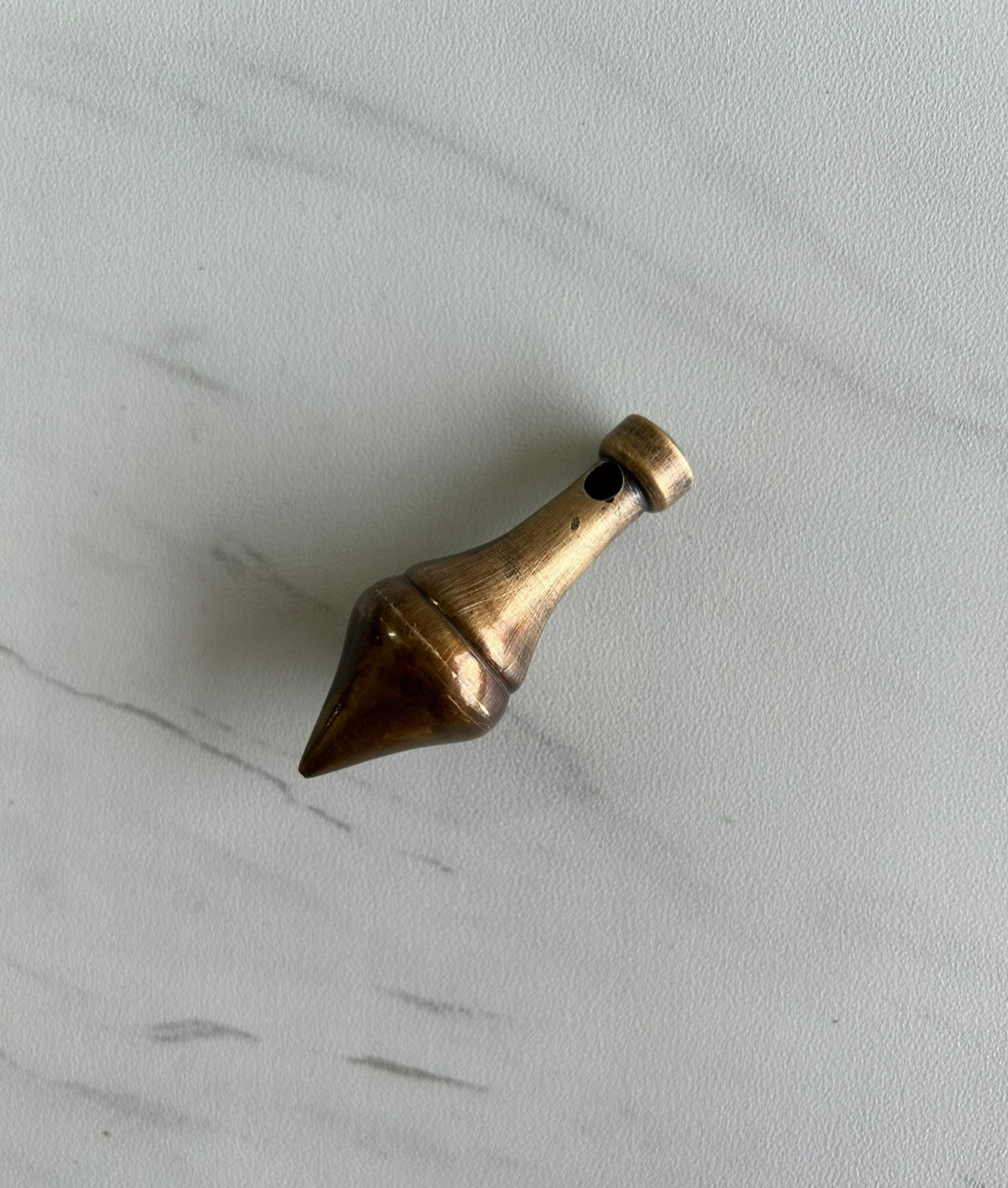 Vintage Rare Classic Shape Brass Masonry Carpenter Plumb Bob Level Tool
