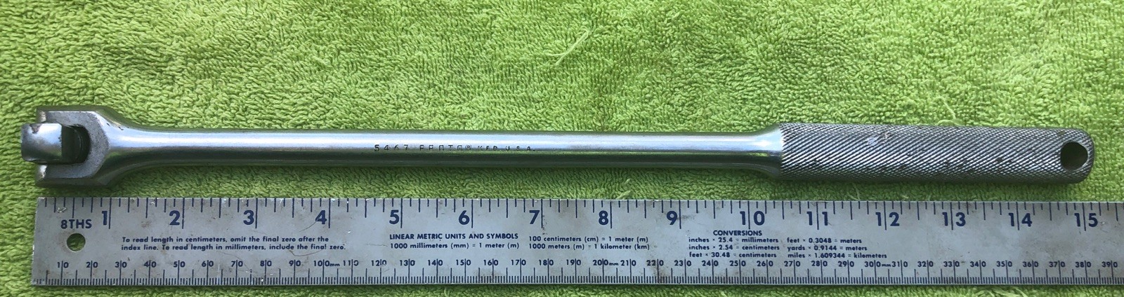 VINTAGE PROTO MFD USA No. 5467 HALF INCH DRIVE BREAKER BAR