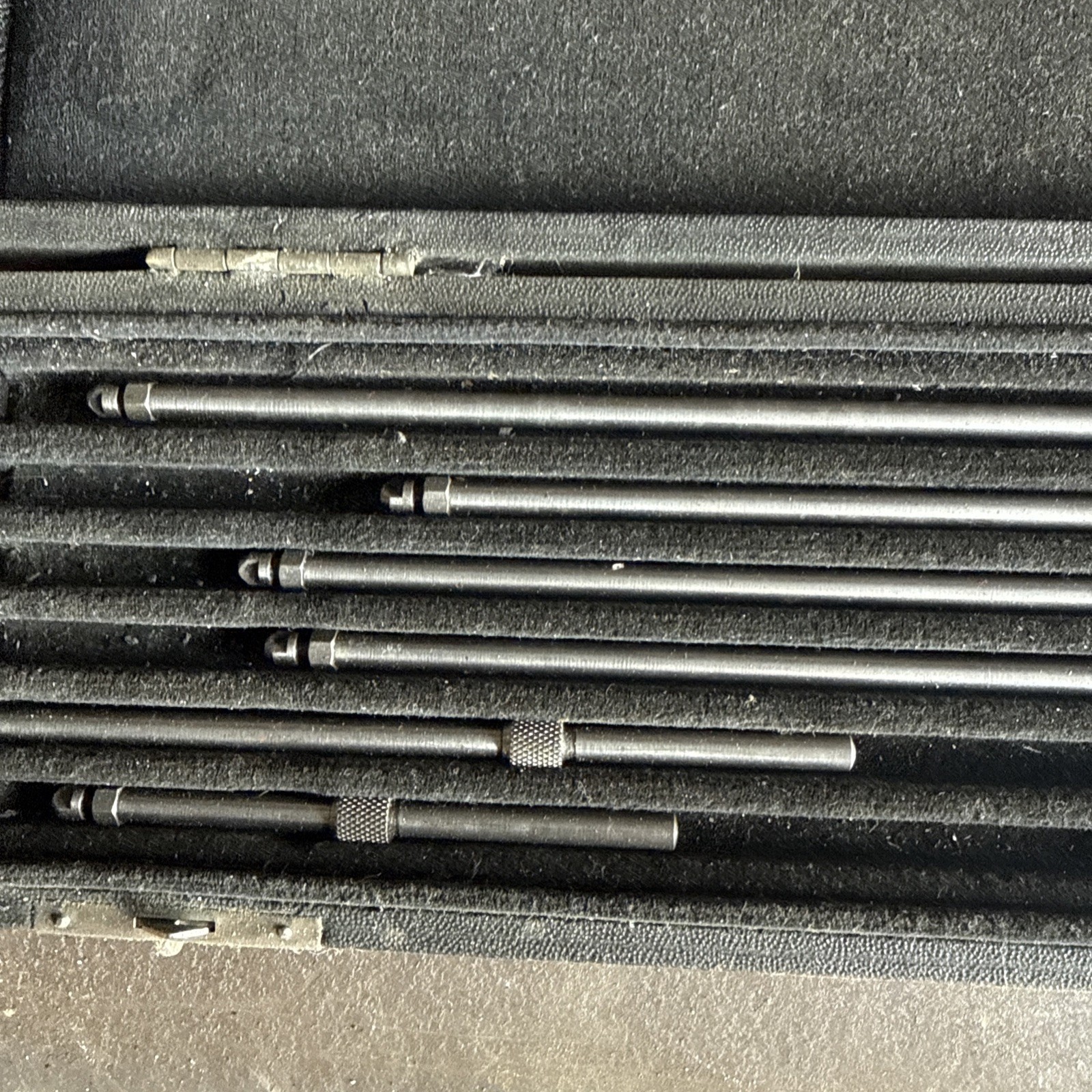 Vintage Complete Goodell Pratt Inside Micrometer Set 1218 2″-12″ Original Case